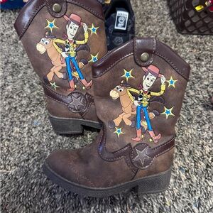 Disney Brown Cowboy Boots with Woody Design